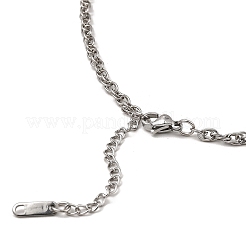Non-Tarnish 304 Stainless Steel Mesh Chain Necklace&nbsp;BJEW-B072-02P