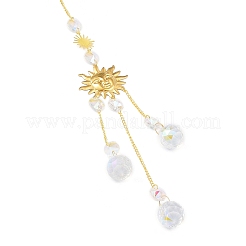Glass Teardrop Big Pendant Decorations&nbsp;LS-HJEW-M005-05A-G