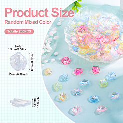 200Pcs Transparent Acrylic Pendants&nbsp;TACR-TA0001-58