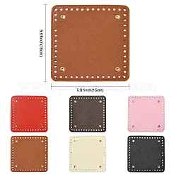 2Pcs Square PU Imitation Leather Bag Bottoms&nbsp;DIY-FS0010-61A