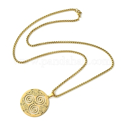 Stainless Steel Pendant Necklaces&nbsp;NJEW-L117-02G