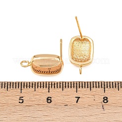 Brass Stud Earrings&nbsp;KK-Z092-04G