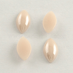 Pearlized Plated Opaque Glass Cabochons&nbsp;PORC-S779-7x14-M