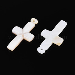 Natural Freshwater Shell Pendants&nbsp;SHEL-N038-08