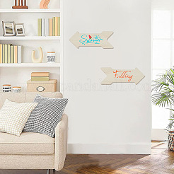 4Pcs Unfinished Wooden Home Display Decorations&nbsp;WOOD-WH0050-075