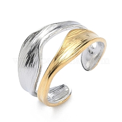304 Stainless Steel Cuff Open Rings&nbsp;RJEW-F202-01D-GP