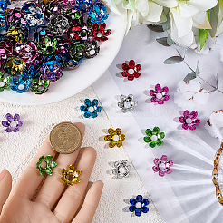 150Pcs 10 Colors Acrylic Bead Caps&nbsp;OACR-PA0001-33