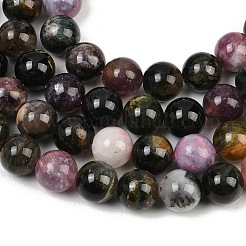 Natural Multicolor Tourmaline Beads Strands&nbsp;G-F824-A01-10mm