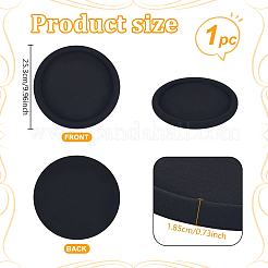 Round Wood Covered with Velvet Jewelry Display Trays for Earrings Rings Necklaces Bracelets&nbsp;ODIS-WH0043-178A-02