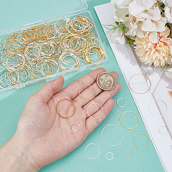 300Pcs 10 Styles Brass Linking Rings&nbsp;KK-ME0002-90