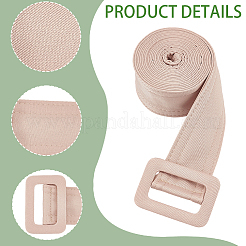 1Pc Cloth Waist Belts with Alloy Buckles for Coat&nbsp;AJEW-GF0015-07A