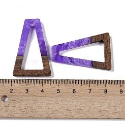 Resin & Wood Pendants&nbsp;WOOD-F015-10H