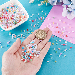 1800Pcs 6 Colors Ceylon Glass Seed Beads&nbsp;FIND-PH0028-20