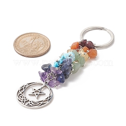 Chakra Gemstone Beaded Keychain&nbsp;KEYC-JKC00459