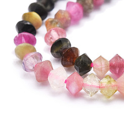 Natural Multicolor Tourmaline Beads Strands&nbsp;G-E569-E04