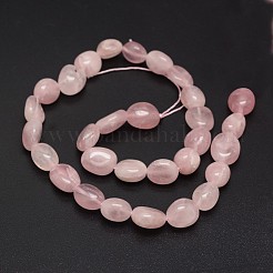 Nuggets Natural Madagascar Rose Quartz Beads Strands&nbsp;G-N0164-17