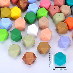 Hexagonal Silicone Focal Beads&nbsp;LS-SI-JX0020A-74
