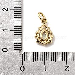 Synthetic Opal Teardrop Charms&nbsp;KK-H089-04A-01
