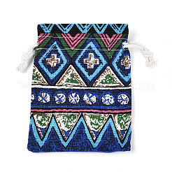 Ethnic Style Burlap Packing Pouches&nbsp;ABAG-N009-06B-02