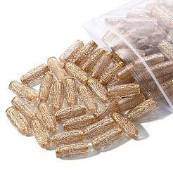 Plating Transparent Acrylic Beads&nbsp;PACR-YW0001-05