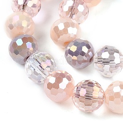 Electroplate Glass Bead Strands&nbsp;X-GLAA-Z006-01D
