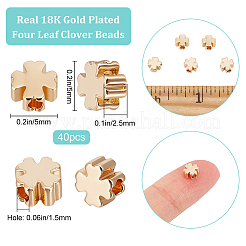 50Pcs Long-Lasting Plated Brass Beads&nbsp;KK-BBC0008-96