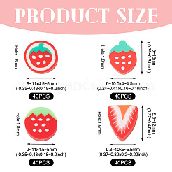 160Pcs 4 Styles Handmade Polymer Clay Bead&nbsp;CLAY-TA0001-87