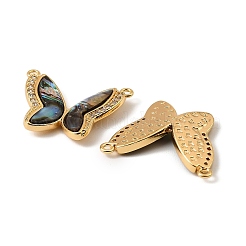 Natural Paua Shell Butterfly Pendants&nbsp;KK-G538-03G-01
