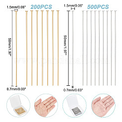 304 Stainless Steel Flat Head Pins&nbsp;STAS-UN0001-48P