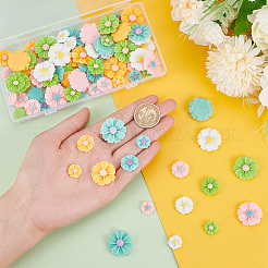 90Pcs 15 Styles Opaque Resin Cabochons&nbsp;CRES-PH0001-11