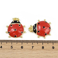 Brass Enamel Pendants&nbsp;KK-H072-03G
