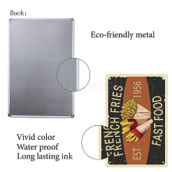 Rectangle Metal Iron Sign Poster&nbsp;AJEW-WH0157-348