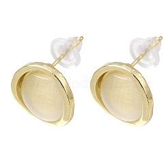 Alloy Resin Stud Earrings for Women&nbsp;AL-CBA1AA3-04G