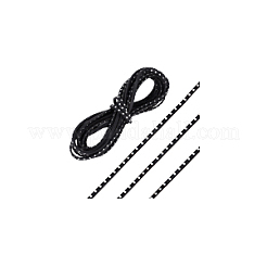 Flat Leather Craft Shoemaker Cord with Metal Rivet&nbsp;AJEW-WH0561-08B