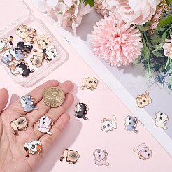 28Pcs 7 Colors Printed Alloy Pendants&nbsp;FIND-BM0001-01