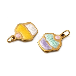 304 Stainless Steel Enamel Pendants&nbsp;STAS-B097-23G