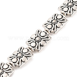 Rectangle Tibetan Style Alloy Beads Strands&nbsp;X-TIBEB-O007-51-NR