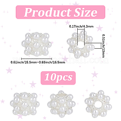 10Pcs Resin & Alloy European Beads&nbsp;FIND-PA0001-50
