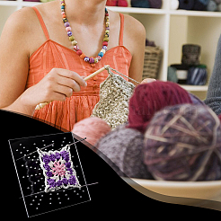 Square Acrylic Crochet Blocking Board&nbsp;DIY-WH0304-731