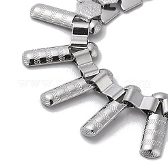 Non-Tarnish 304 Stainless Steel Hexagon Link Chain Bracelets&nbsp;BJEW-Q343-12P