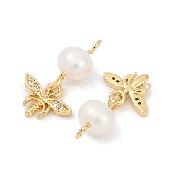 Brass Pearl Pendants&nbsp;KK-U062-11G