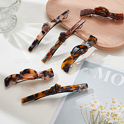 6Pcs 6 Styles Acetic Acid and Iron Snap Hair Clips&nbsp;PHAR-GA0001-02
