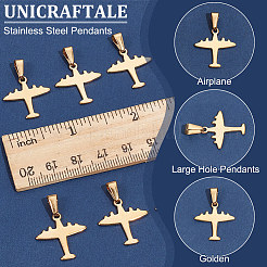 10Pcs 304 Stainless Steel Pendants&nbsp;STAS-UN0054-42