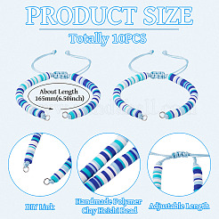 Handmade Polymer Clay Bead Bracelets Making&nbsp;AJEW-TAC00074