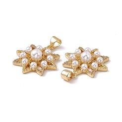 Brass Micro Pave Cubic Zirconia Pendants&nbsp;KK-B061-11G