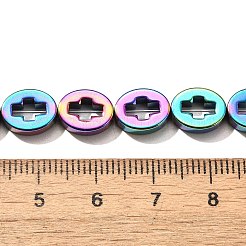 Electroplated Synthetic Non-magnetic Hematite Beads Strands&nbsp;G-L613-Z01-02B