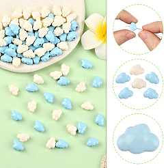 84Pcs 2 Colors Baking Paint Opaque Acrylic Beads&nbsp;FIND-SC0020-83A