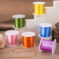 6 Rolls 6 Colors 10M Flat Elastic Crystal String&nbsp;EW-TA0001-04A