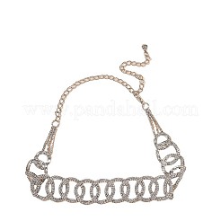 Alloy Crystal Rhinestone Ring Link Waist Belly Chains for Women&nbsp;FS-WGB7078-01