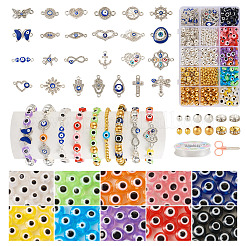 DIY Evil Eye Bracelet Making Kit&nbsp;DIY-TA0004-41